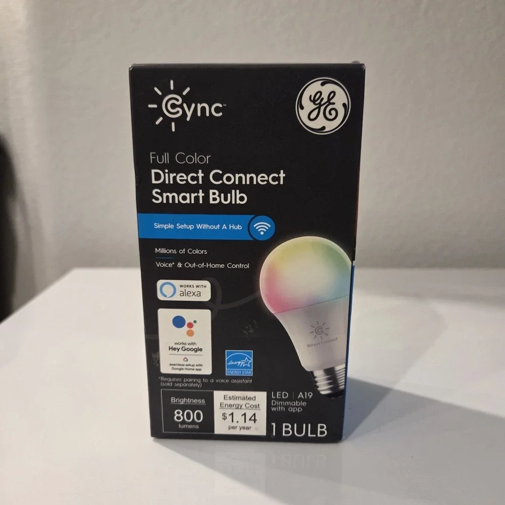 CYNC By GE Full Color Direct Connect Smart Bulb (1 LED A19 Bulb)